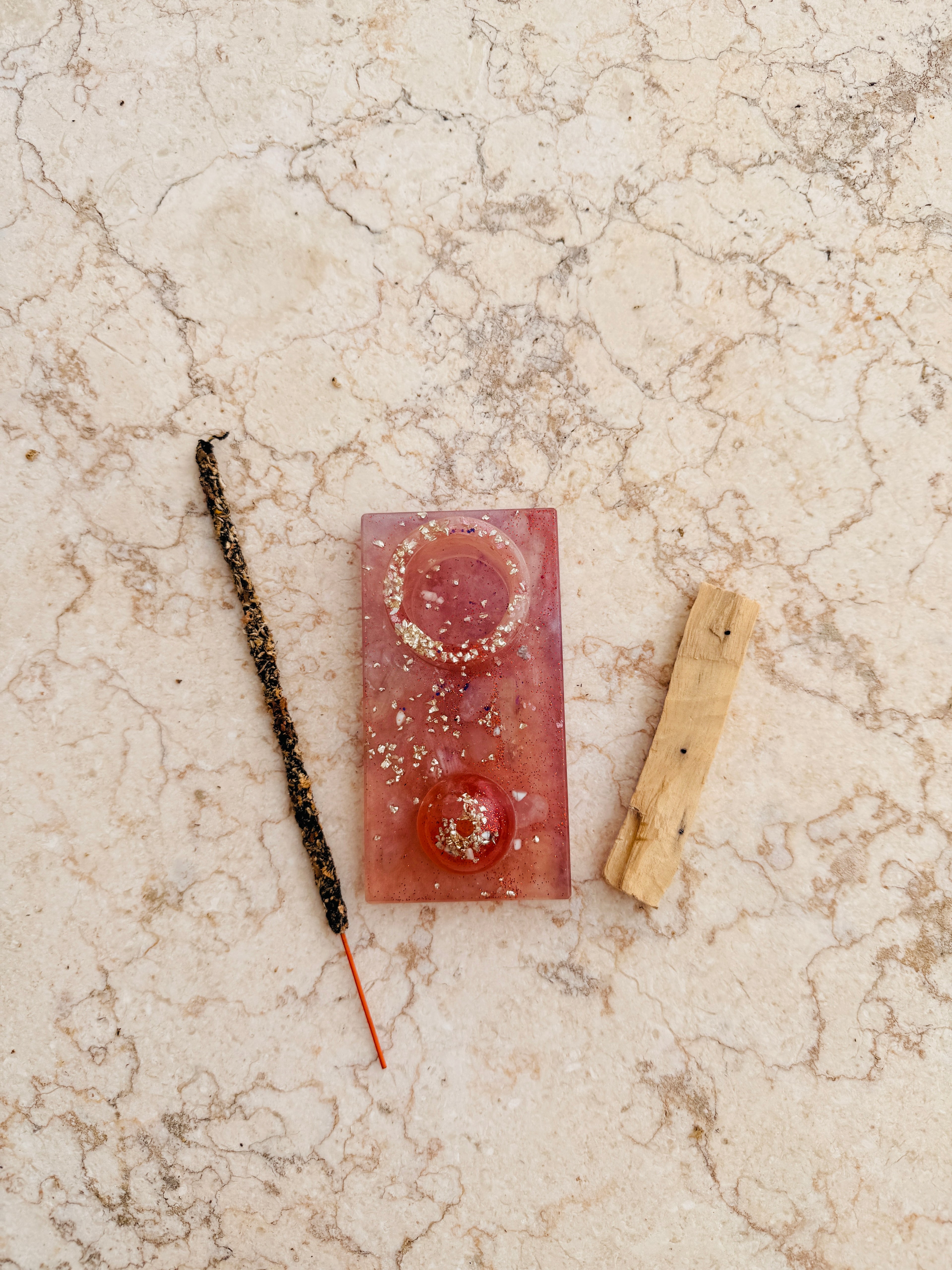 Quemador de Resina para Palo Santo e Incienso – Incluye Varilla y Palo Santo