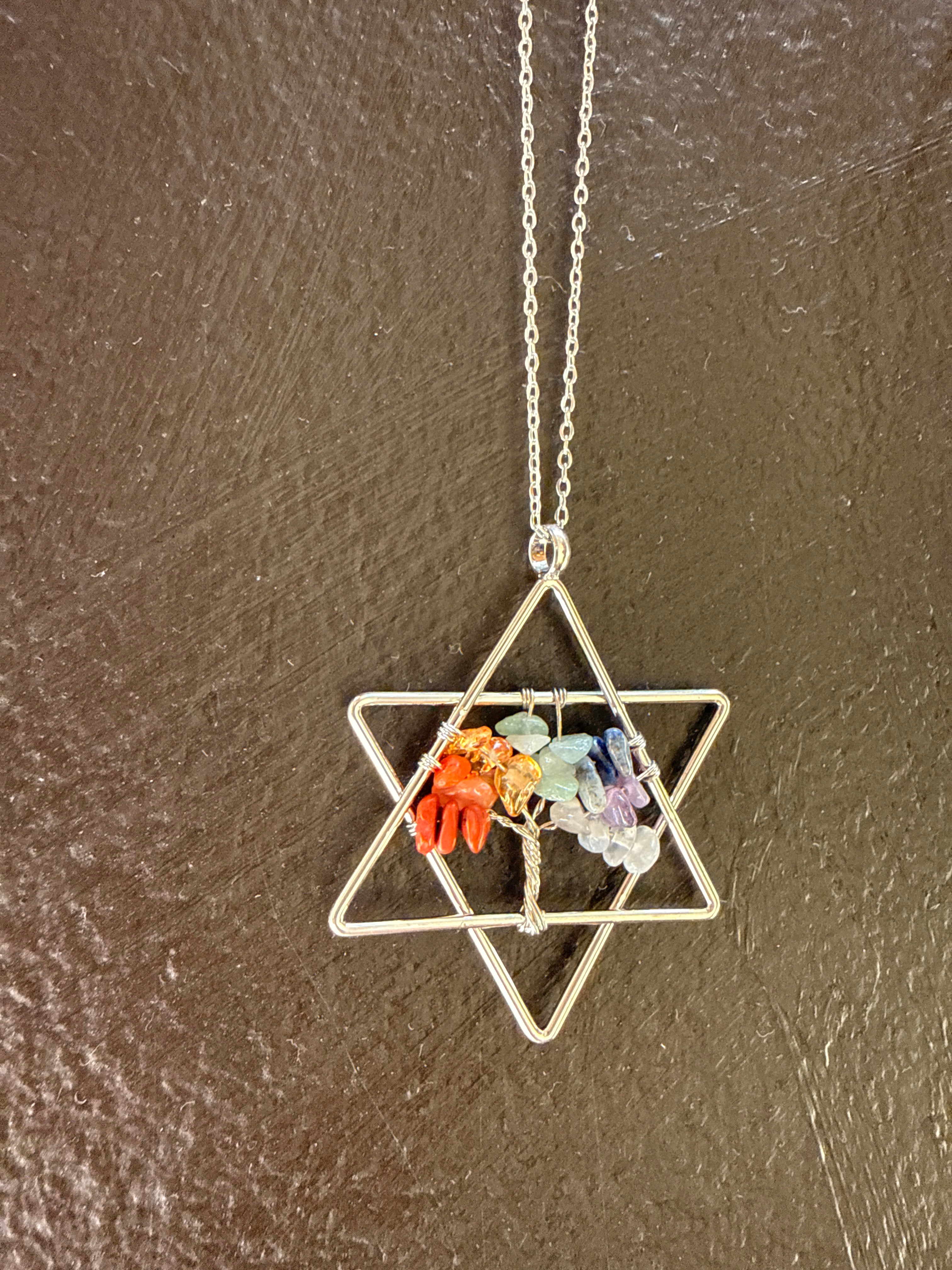 Collar Estrella Chakras – Acero Inoxidable