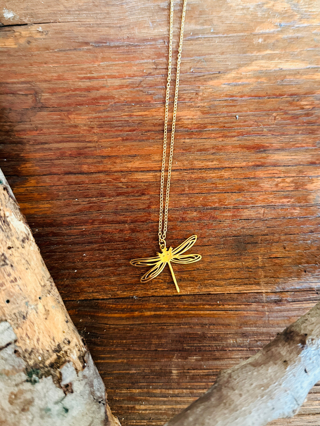 Collar Libélula – Acero inoxidable (plateado o dorado)