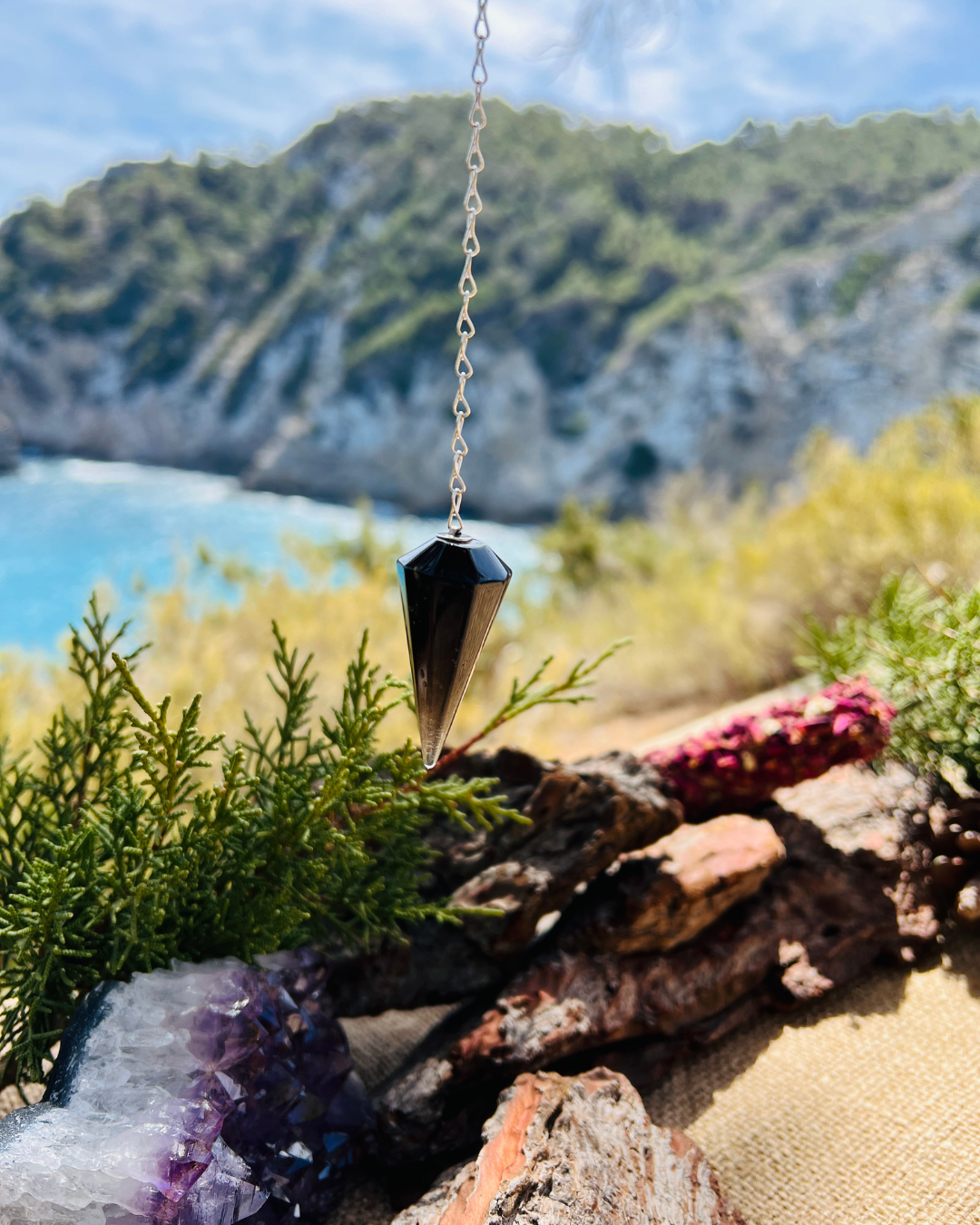 Péndulo de Shungita – Purificación, Protección y Estabilidad ⚫✨